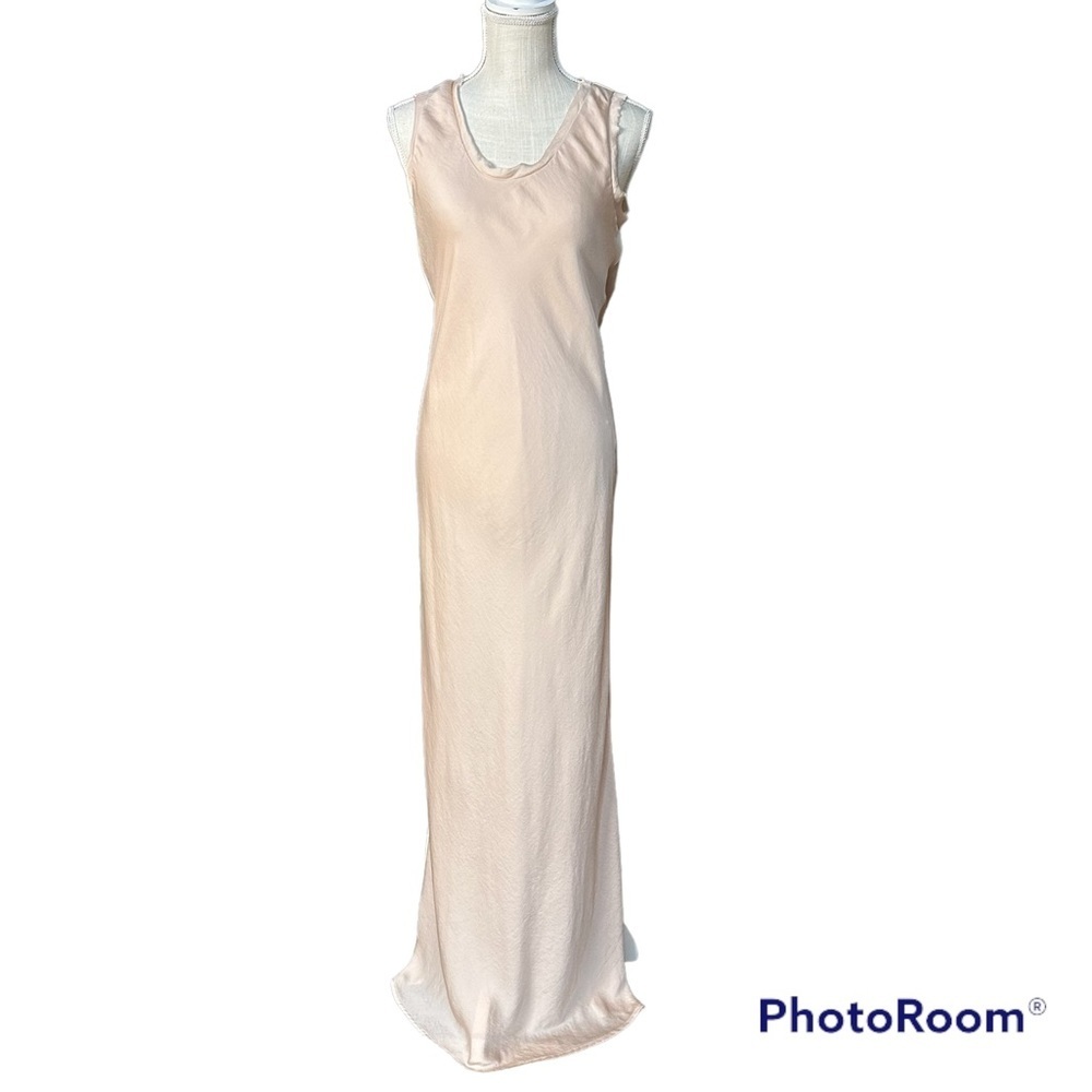 Avec Les Filles Washed Statin Bias Slip Maxi Dress Size: S New!